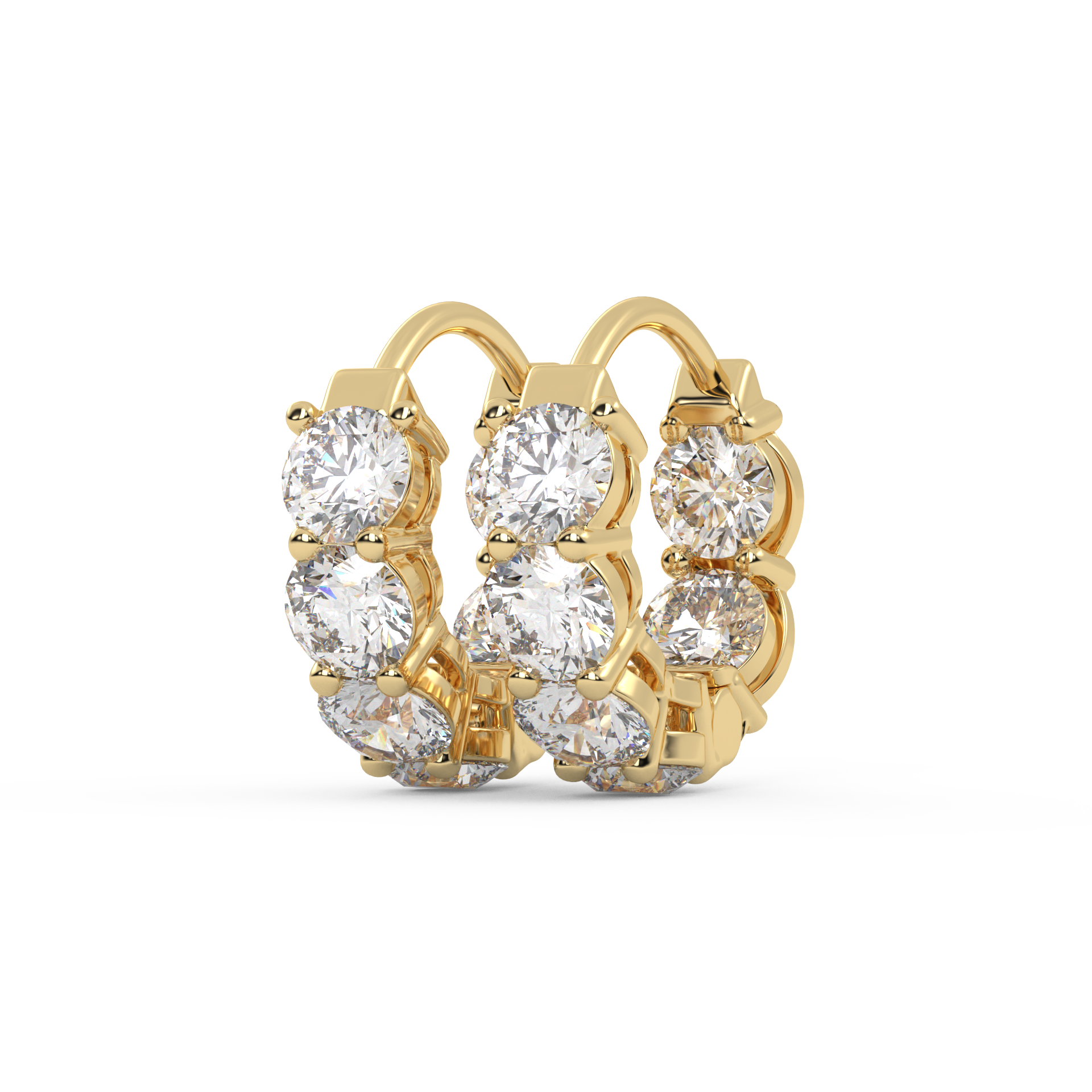 IGI Certified Lab Grown Diamond Insideout Hoop Earrings