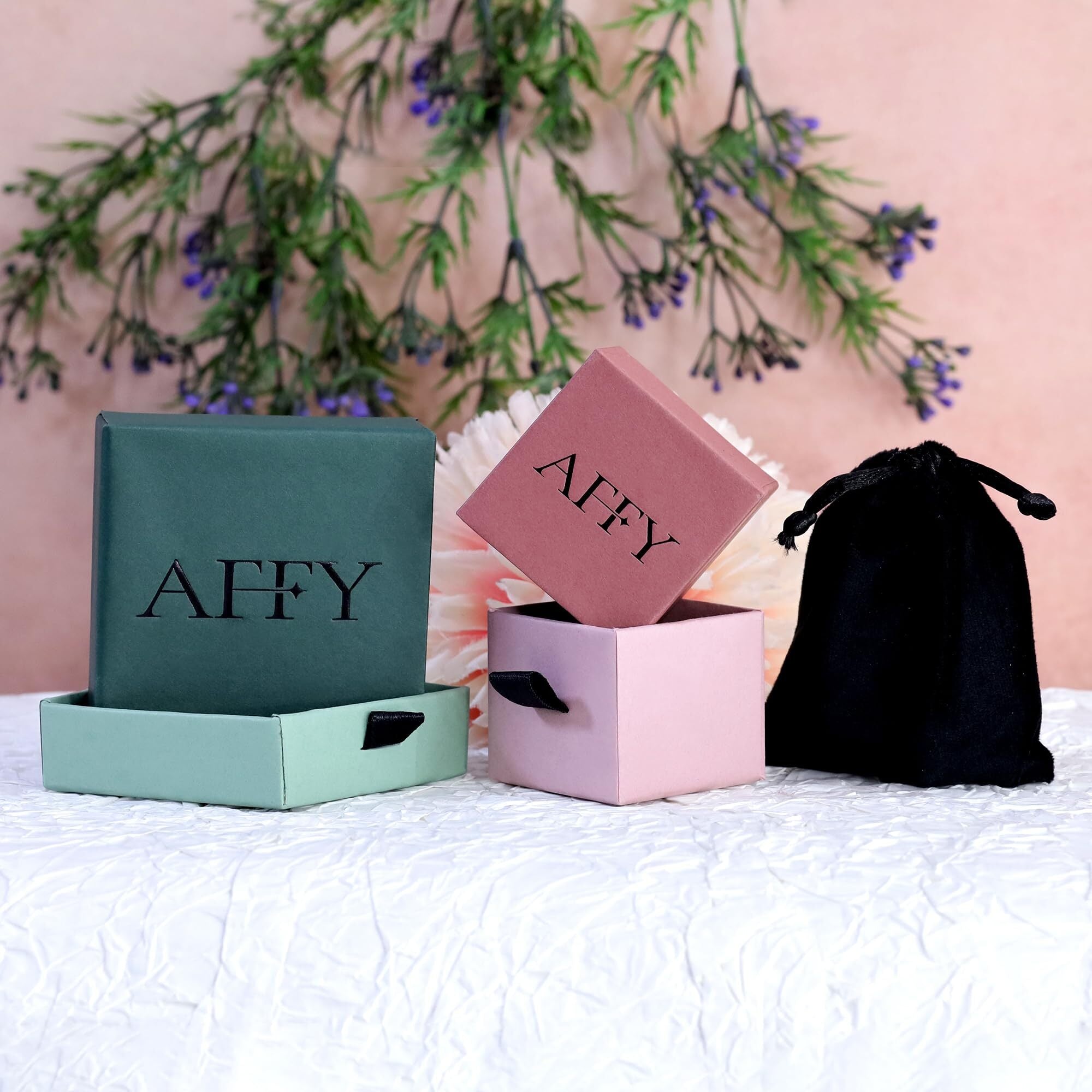 3 Stone Swirl Heart Moissanite Pendant Necklace