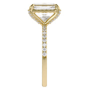 Hidden Halo Solitaire Lab Grown Diamond Ring