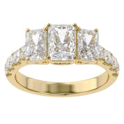 Lab Grown Diamond Three Stone Engagement Ring