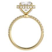 Hidden Halo Solitaire Lab Grown Diamond Engagement Ring