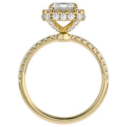 Lab Grown Diamond Hidden Halo Solitaire Engagement Ring