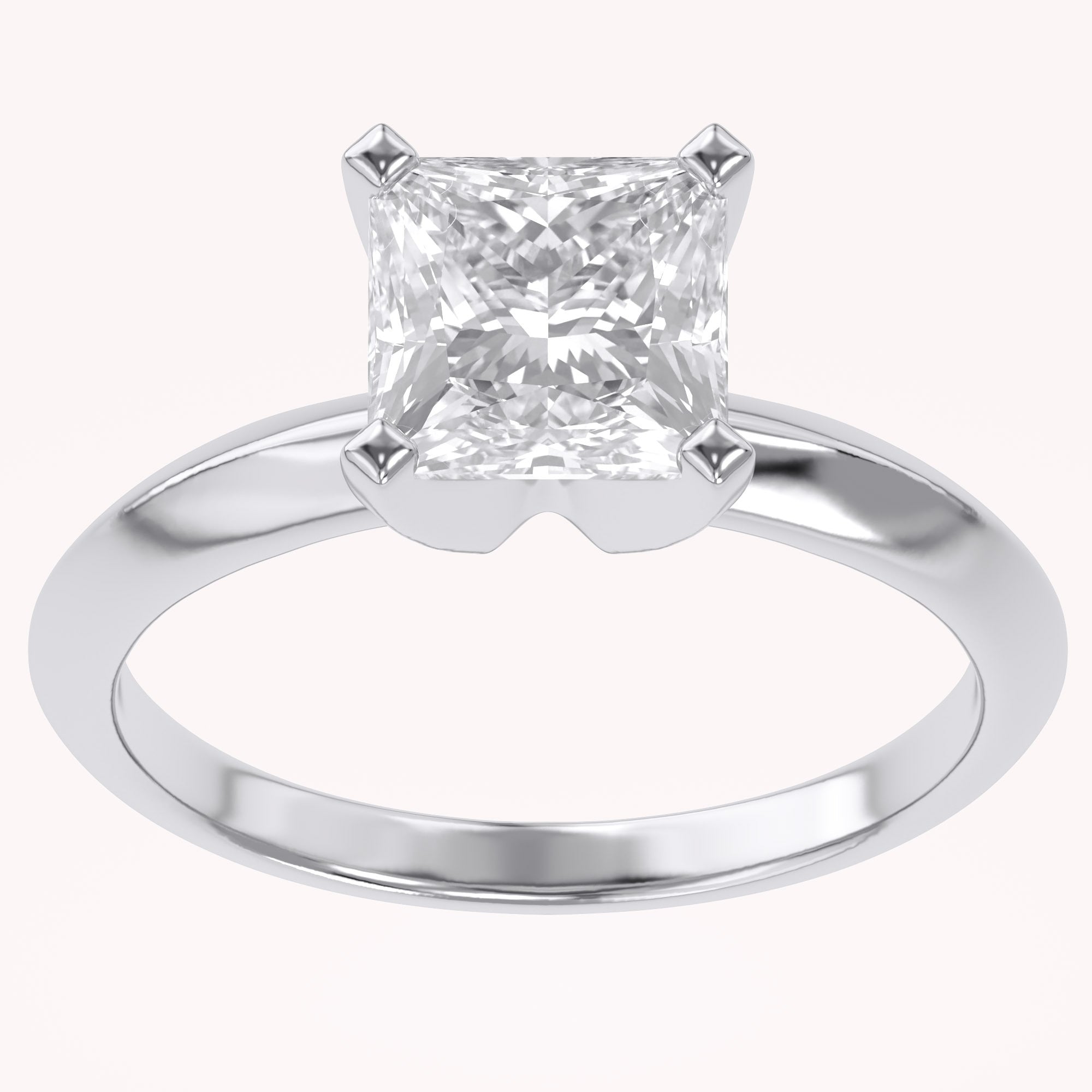 Solitaire Engagement Ring Lab Grown Diamond