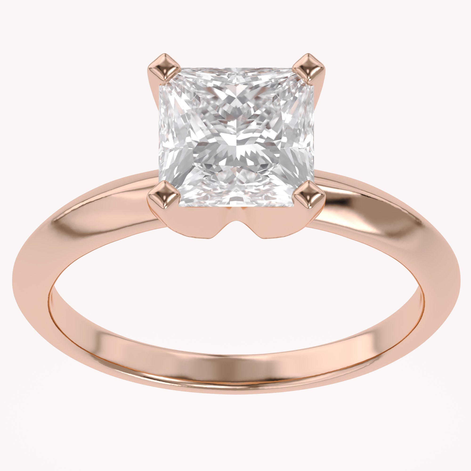 Solitaire Engagement Ring Lab Grown Diamond