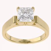 Princess Cut Lab Grown Diamond Solitaire Engagement Ring