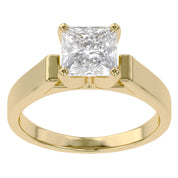 Princess Cut Lab Grown Diamond Solitaire Engagement Ring