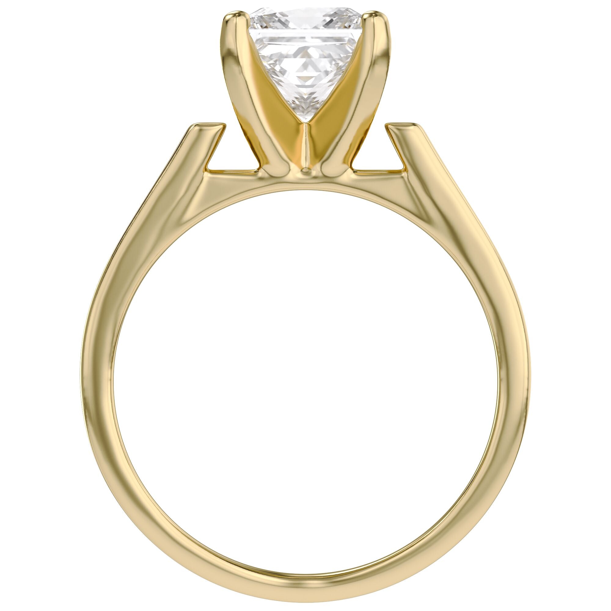 Princess Cut Lab Grown Diamond Solitaire Engagement Ring