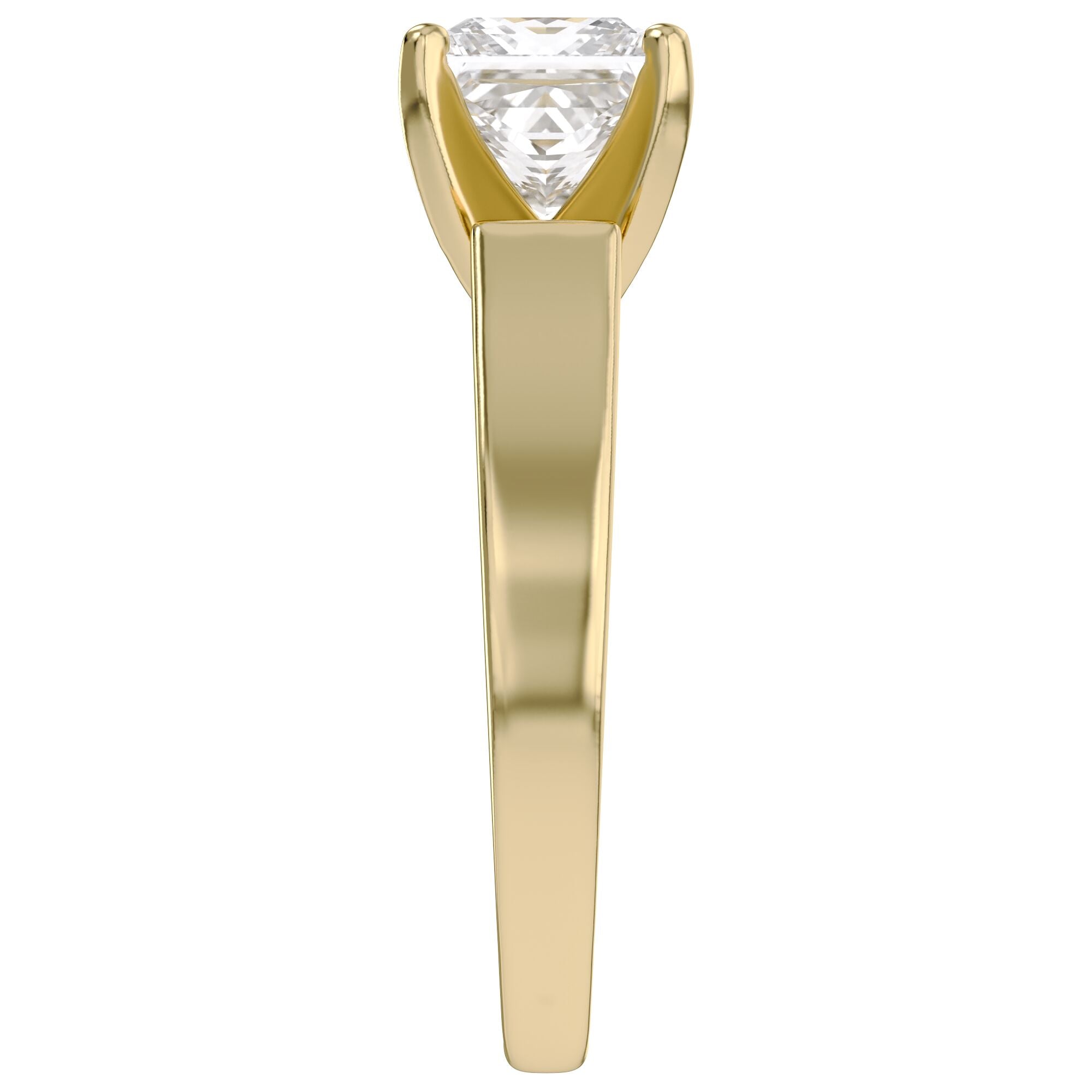 Princess Cut Lab Grown Diamond Solitaire Engagement Ring