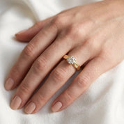 Round Cut Lab Grown Diamond Solitaire Engagement Ring