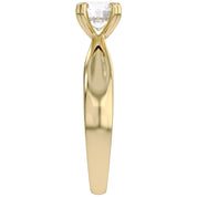 Round Cut Lab Grown Diamond Solitaire Engagement Ring