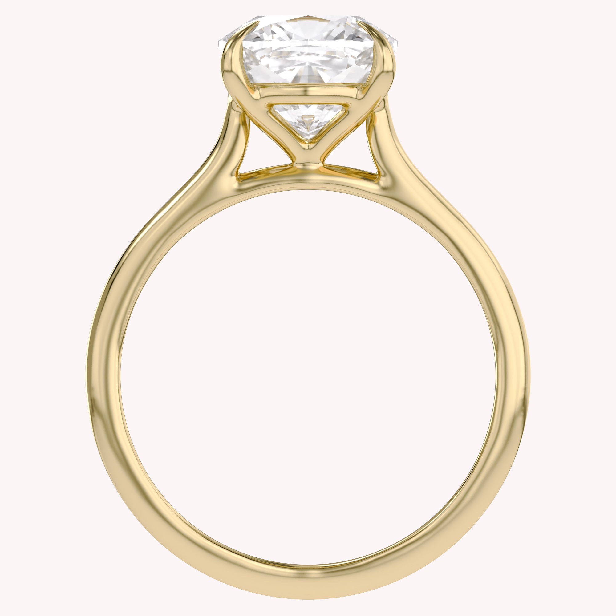 Solitaire Lab Grown Diamond Engagement Ring