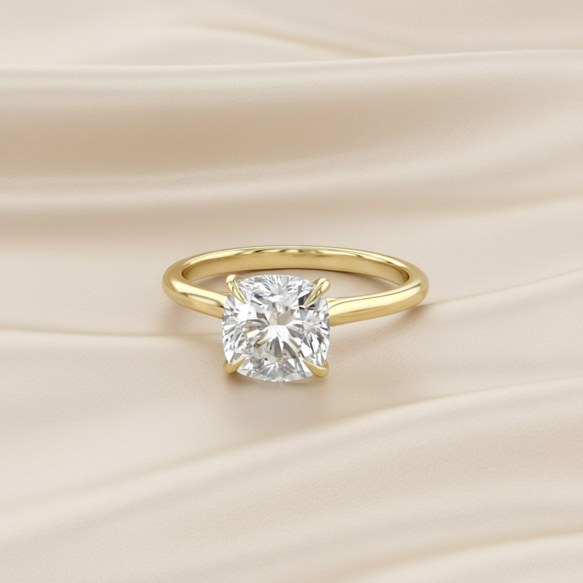 Solitaire Lab Grown Diamond Engagement Ring