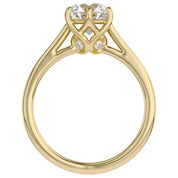 Round Cut Lab Grown Diamond Solitaire Engagement Ring