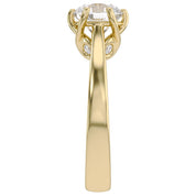 Round Cut Lab Grown Diamond Solitaire Engagement Ring