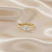 Emerald Cut Lab Grown Diamond Solitaire Engagement Ring