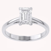 Radiant Lab Grown Diamond Solitaire Engagement Ring