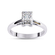 Radiant Lab Grown Diamond Solitaire Engagement Ring