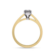 Radiant Lab Grown Diamond Solitaire Engagement Ring