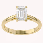 Radiant Lab Grown Diamond Solitaire Engagement Ring