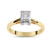 Radiant Lab Grown Diamond Solitaire Engagement Ring