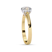 Solitaire Engagement Ring Round Lab Grown Diamond