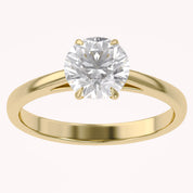 Solitaire Engagement Ring Round Lab Grown Diamond
