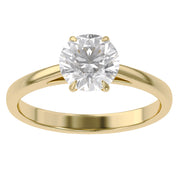 Solitaire Engagement Ring Round Lab Grown Diamond