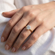 Solitaire Engagement Ring Round Lab Grown Diamond