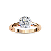 Solitaire Engagement Ring Round Lab Grown Diamond