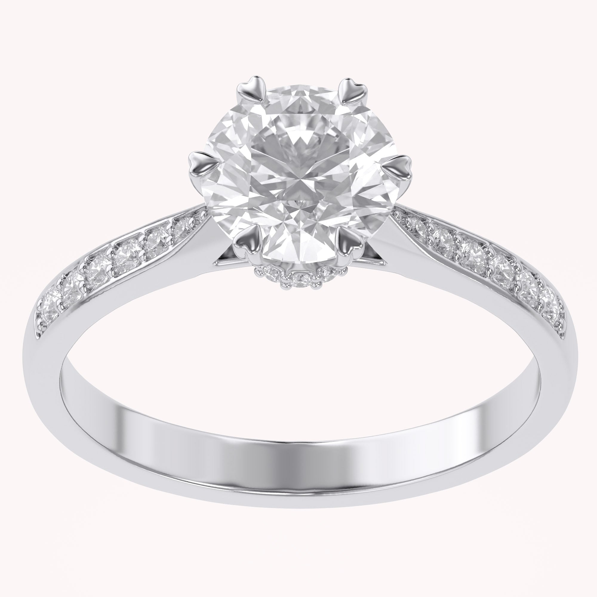 Solitaire Engagement Ring for Women Lab Grown Diamond