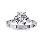 Solitaire Engagement Ring for Women Lab Grown Diamond