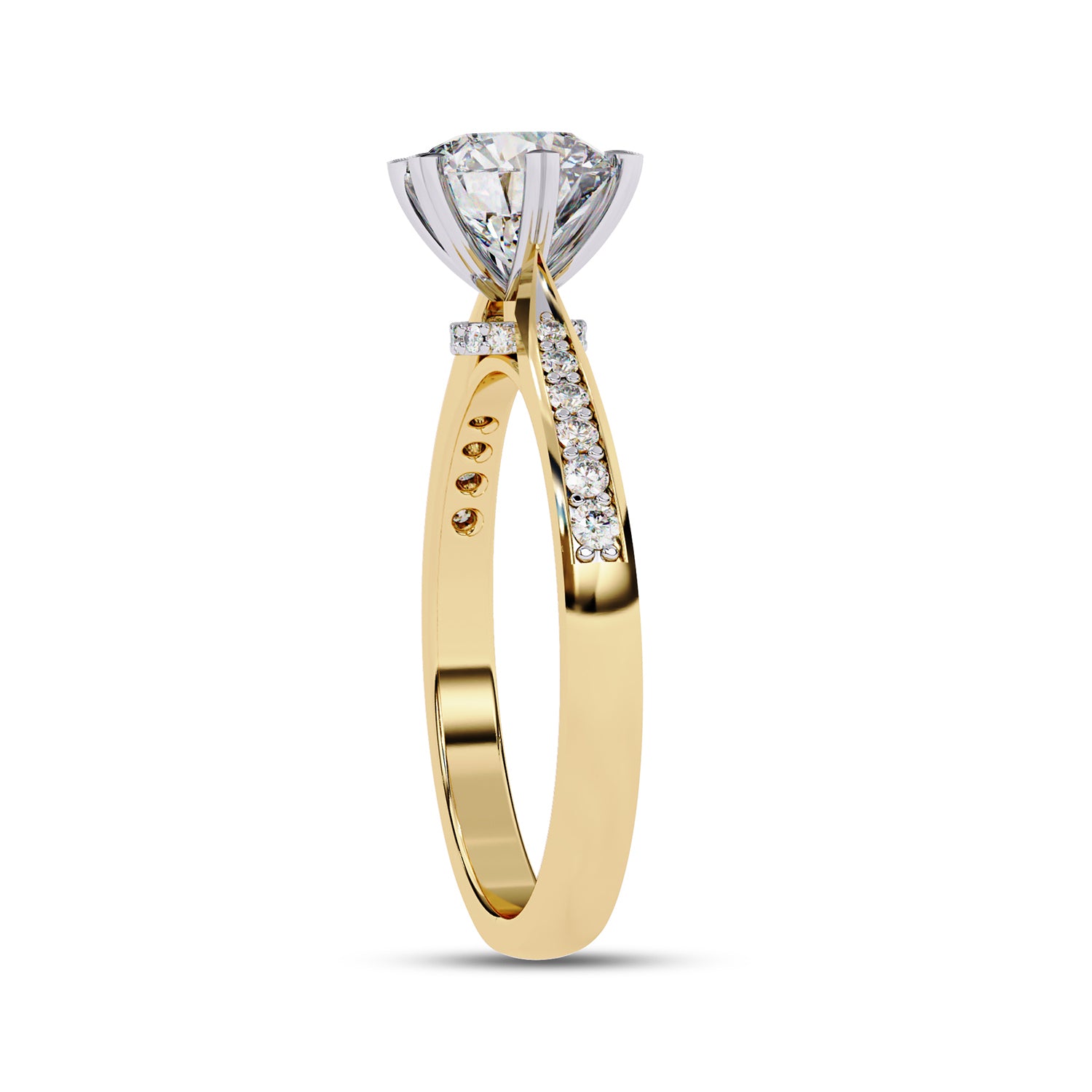 Solitaire Engagement Ring for Women Lab Grown Diamond