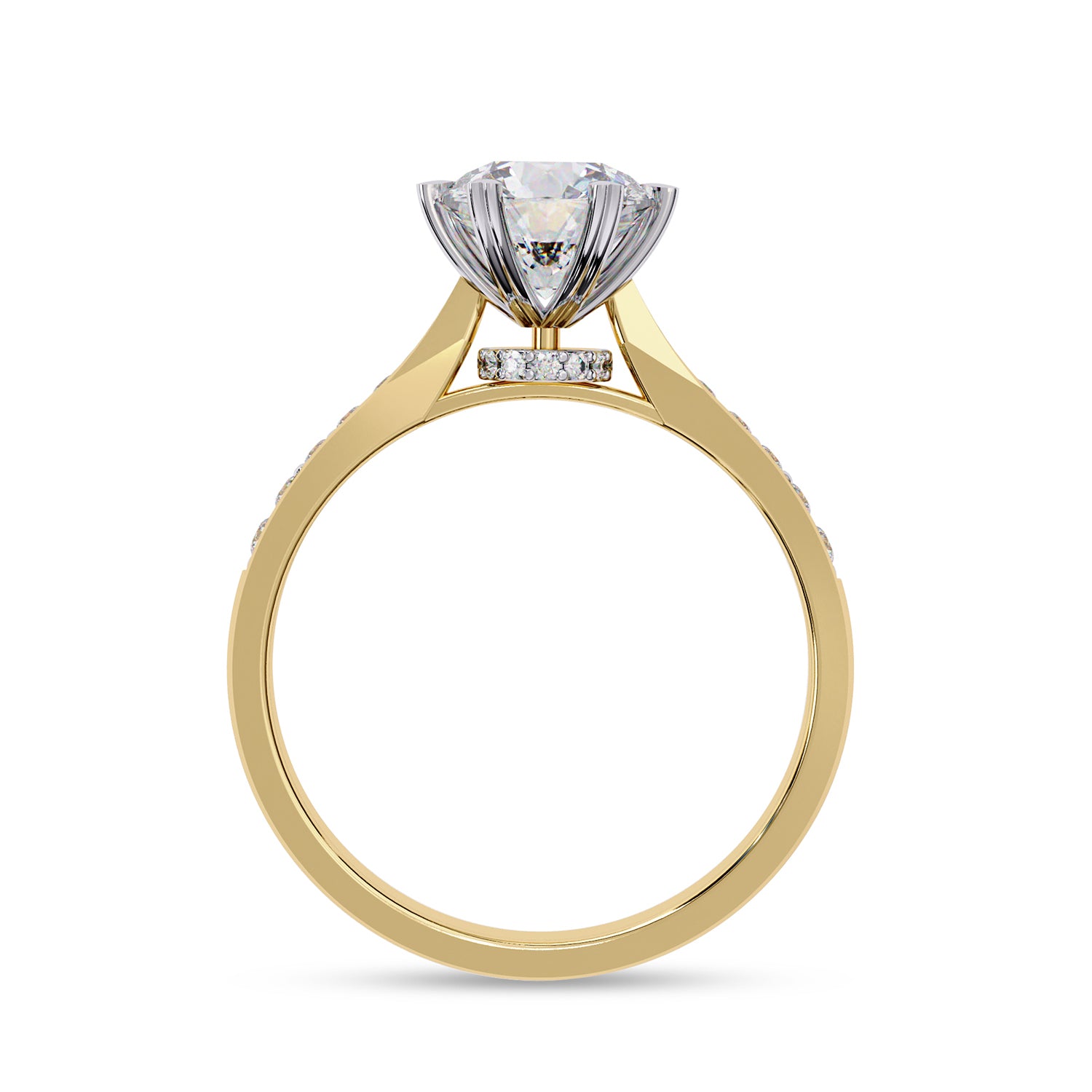 Solitaire Engagement Ring for Women Lab Grown Diamond