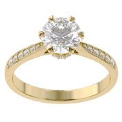 Solitaire Engagement Ring for Women Lab Grown Diamond