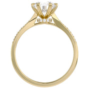 Solitaire Engagement Ring for Women Lab Grown Diamond