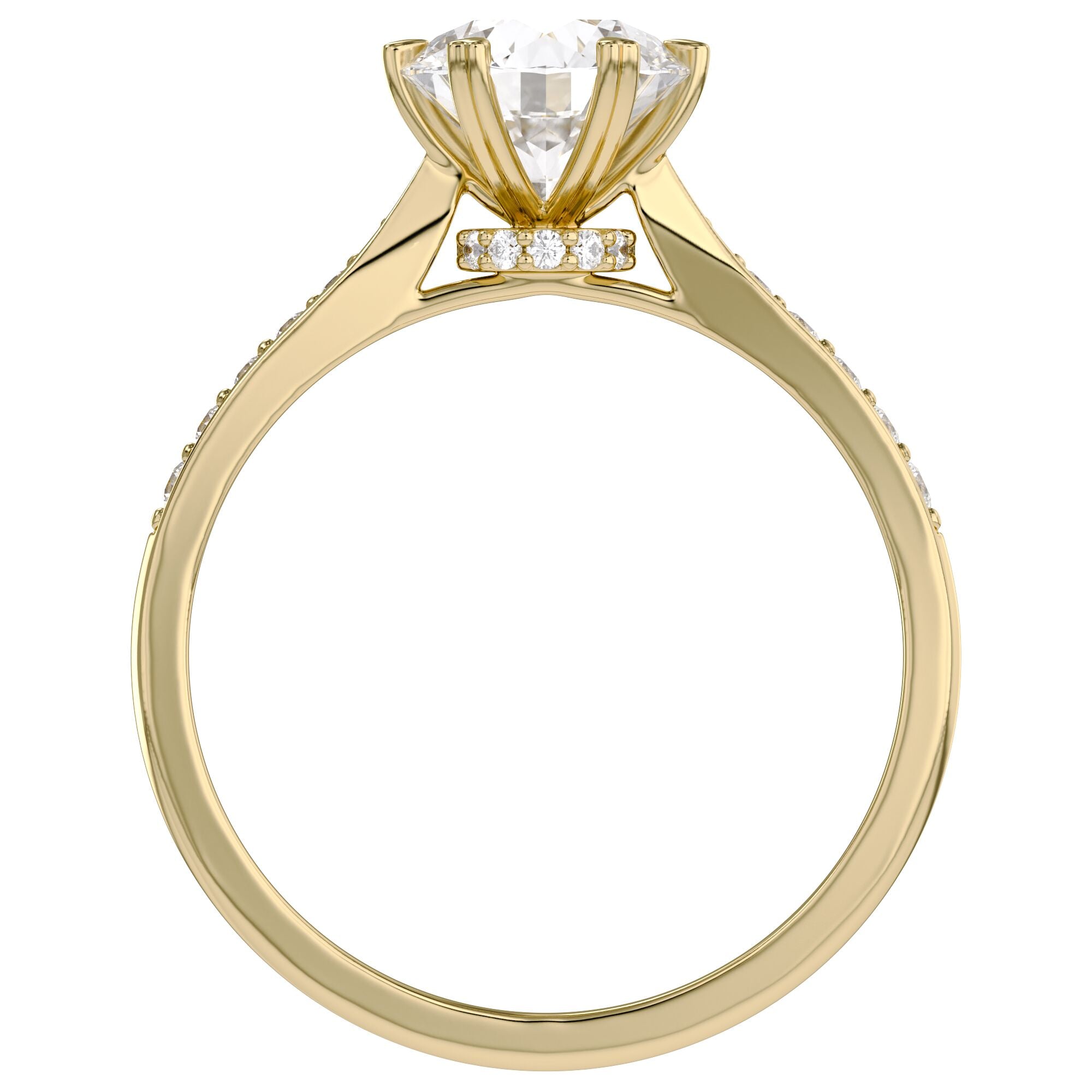 Solitaire Engagement Ring for Women Lab Grown Diamond