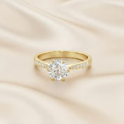 Solitaire Engagement Ring for Women Lab Grown Diamond