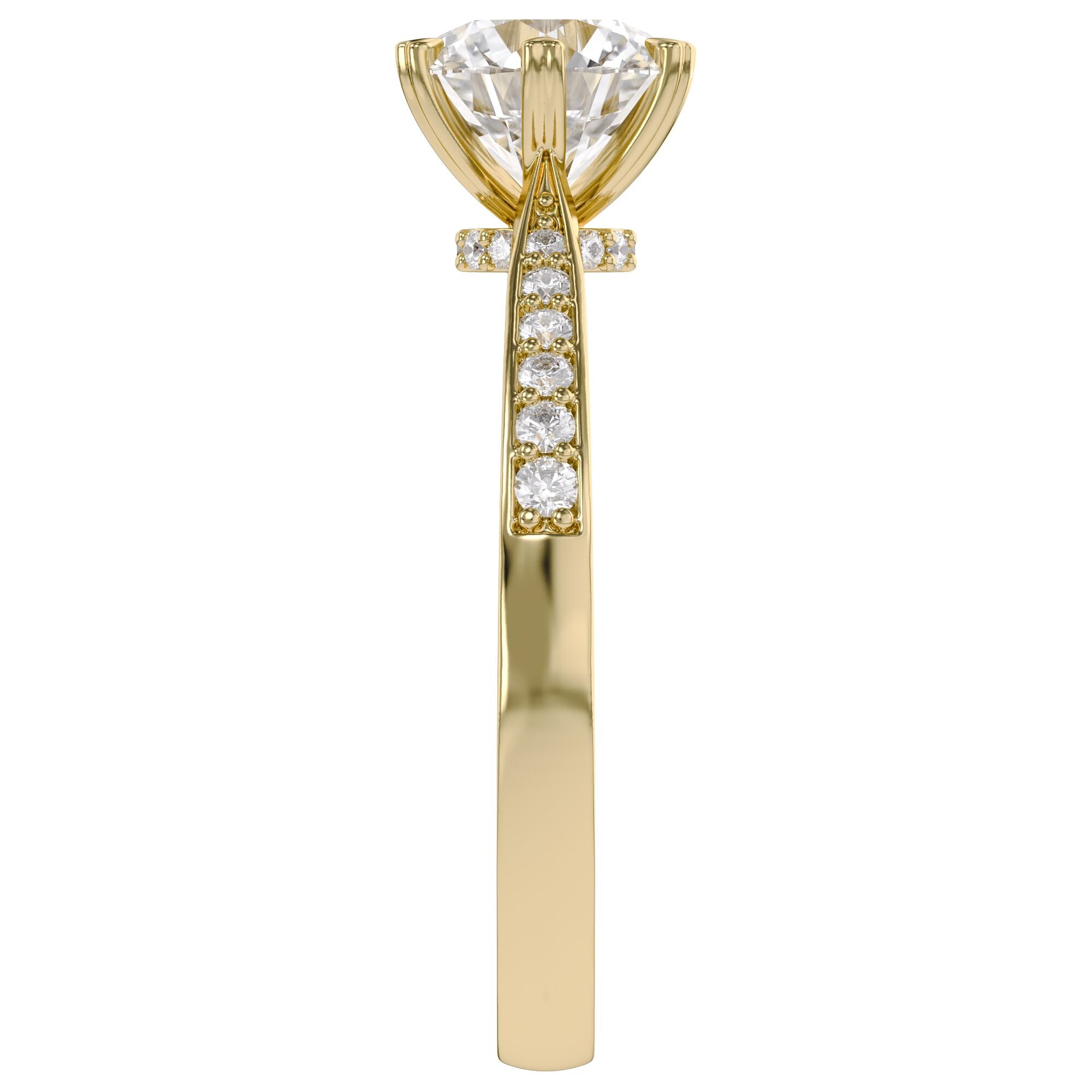 Solitaire Engagement Ring for Women Lab Grown Diamond