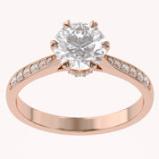Solitaire Engagement Ring for Women Lab Grown Diamond