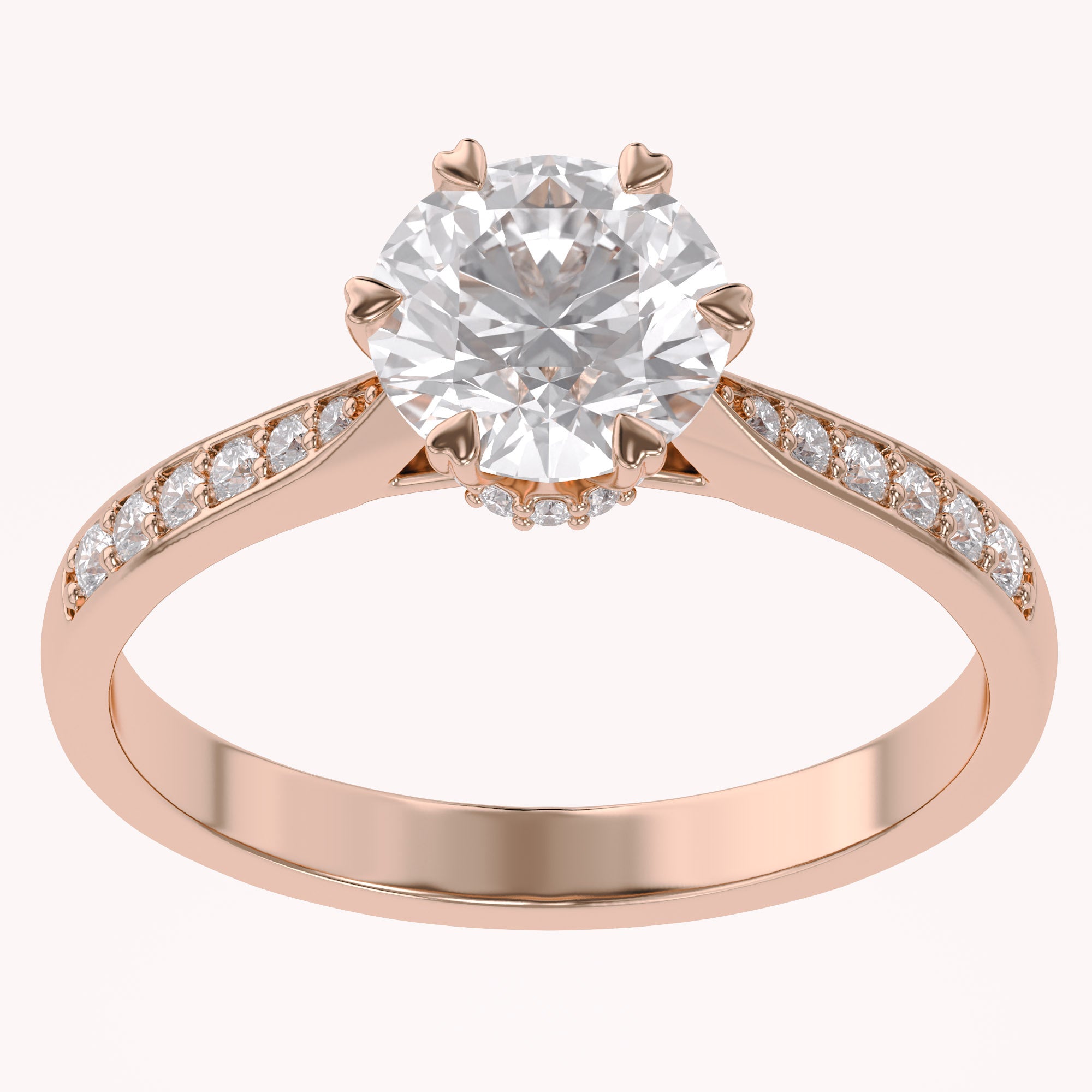 Solitaire Engagement Ring for Women Lab Grown Diamond