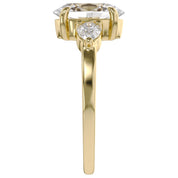 Three Stone Engagement Lab Grown Diamond Ring