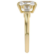 Radiant Cut Three Stone Lab Grown Diamond Engagement Ring