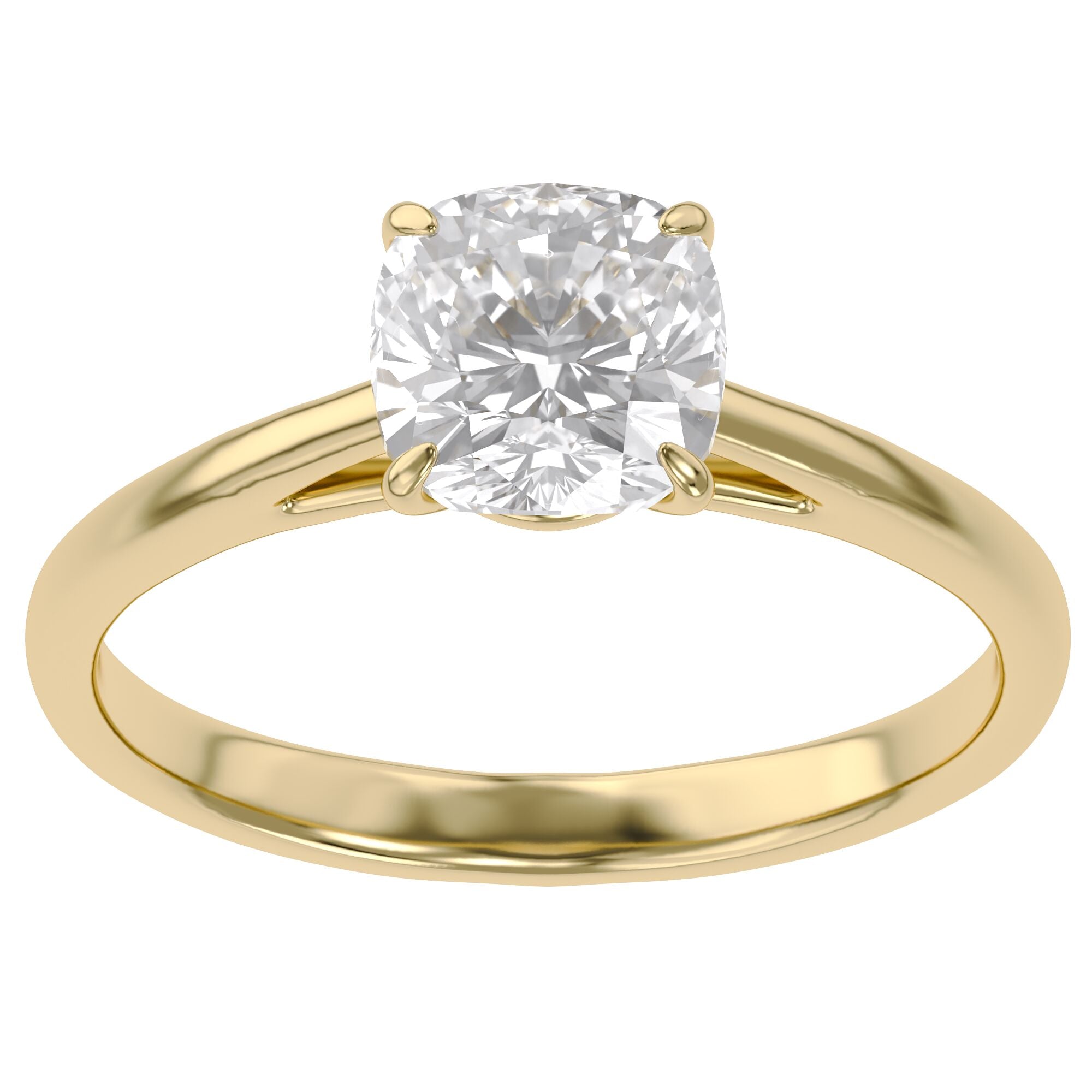 Pear and Round Lab Grown Diamond Hidden Halo Solitaire Engagement Ring