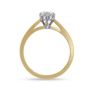 Solitaire Heart Engagement Ring Heart Cut Lab Grown Diamond