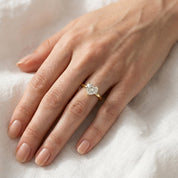 Solitaire Heart Engagement Ring Heart Cut Lab Grown Diamond
