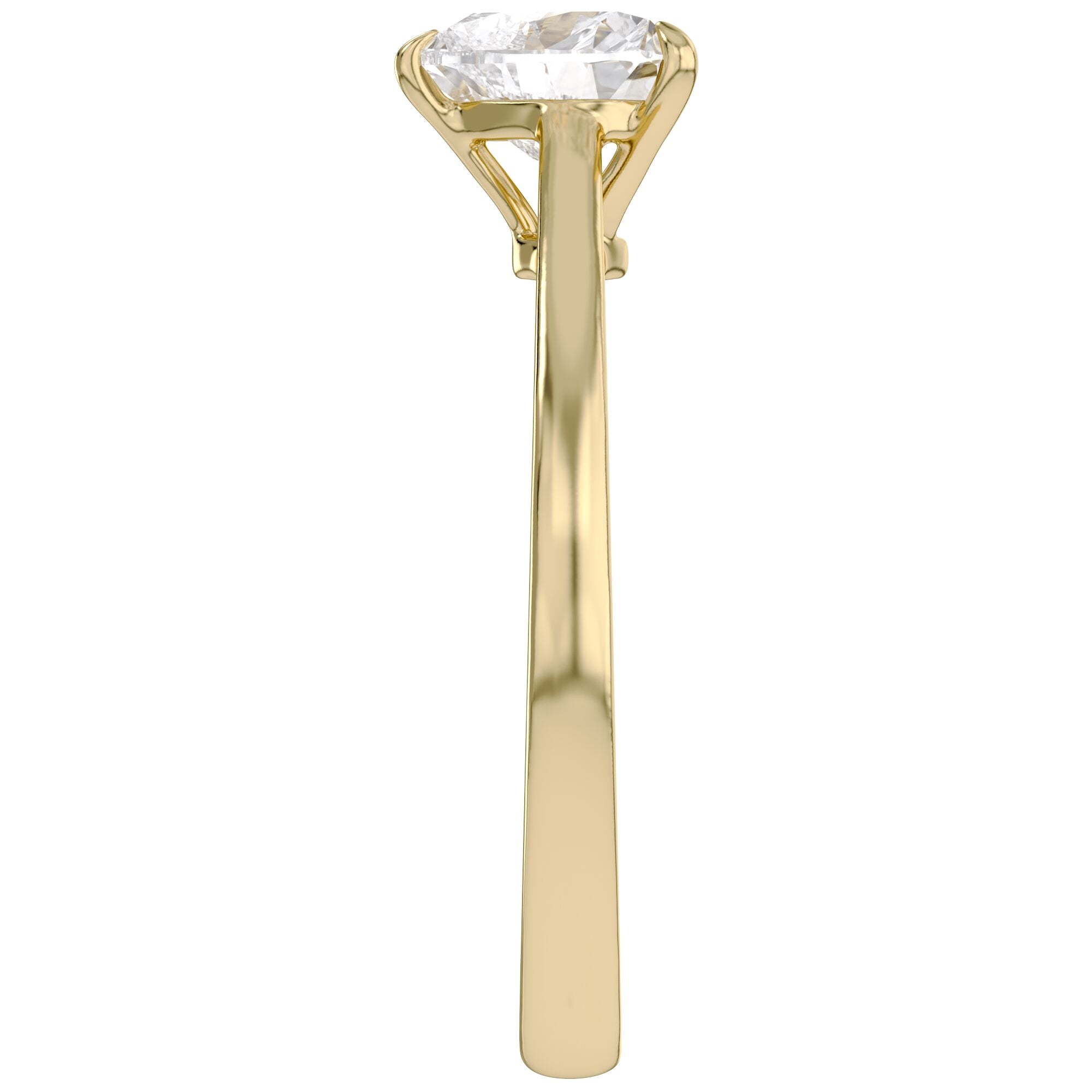 Solitaire Heart Engagement Ring Heart Cut Lab Grown Diamond