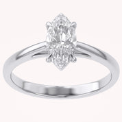 Solitaire Engagement Ring Marquise Lab Grown Diamond