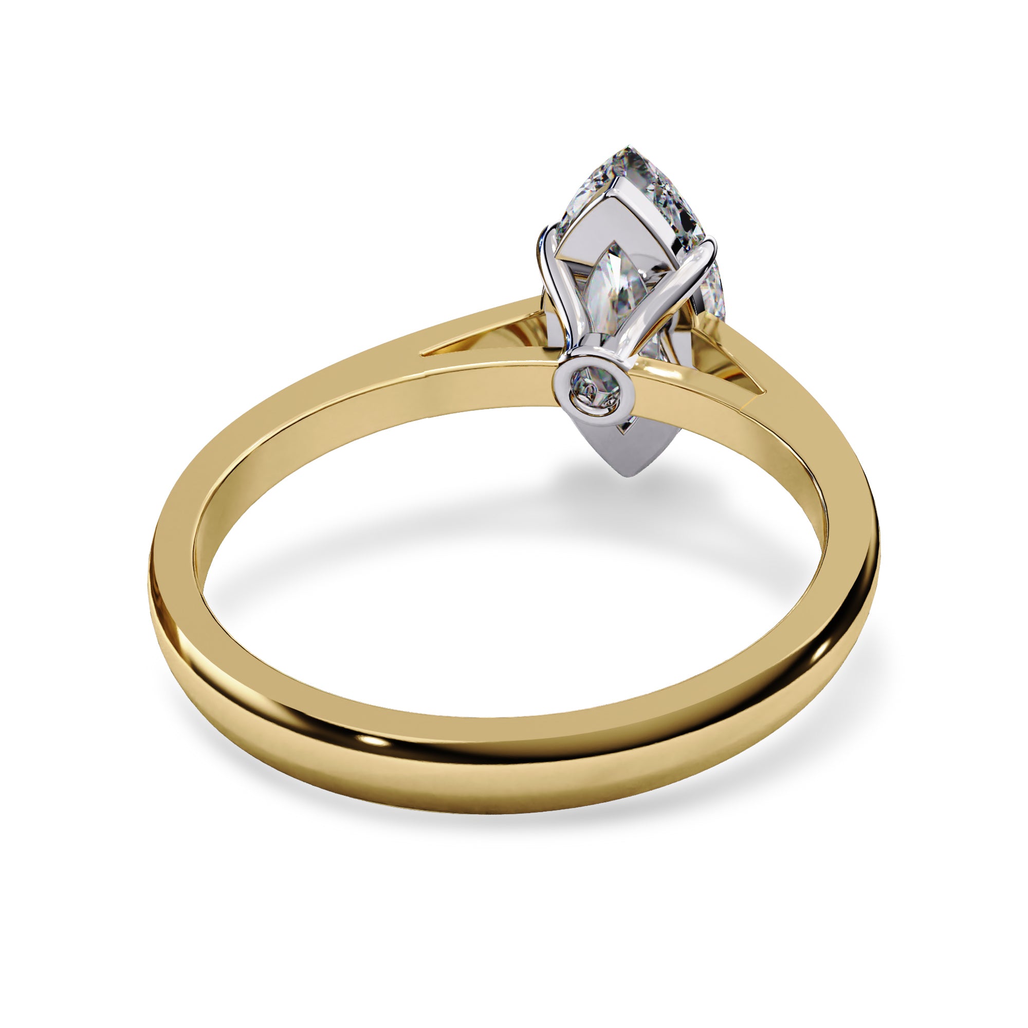 Solitaire Engagement Ring Marquise Lab Grown Diamond