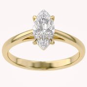 Solitaire Engagement Ring Marquise Lab Grown Diamond
