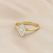 Solitaire Engagement Ring Marquise Lab Grown Diamond